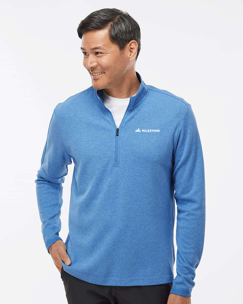 Adidas Men's 3-Stripes Quarter-Zip Sweater Pullover (STOCK)