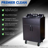 Premier Portable Handwashing Station with Hot Water – Black Cabinet with Black Top