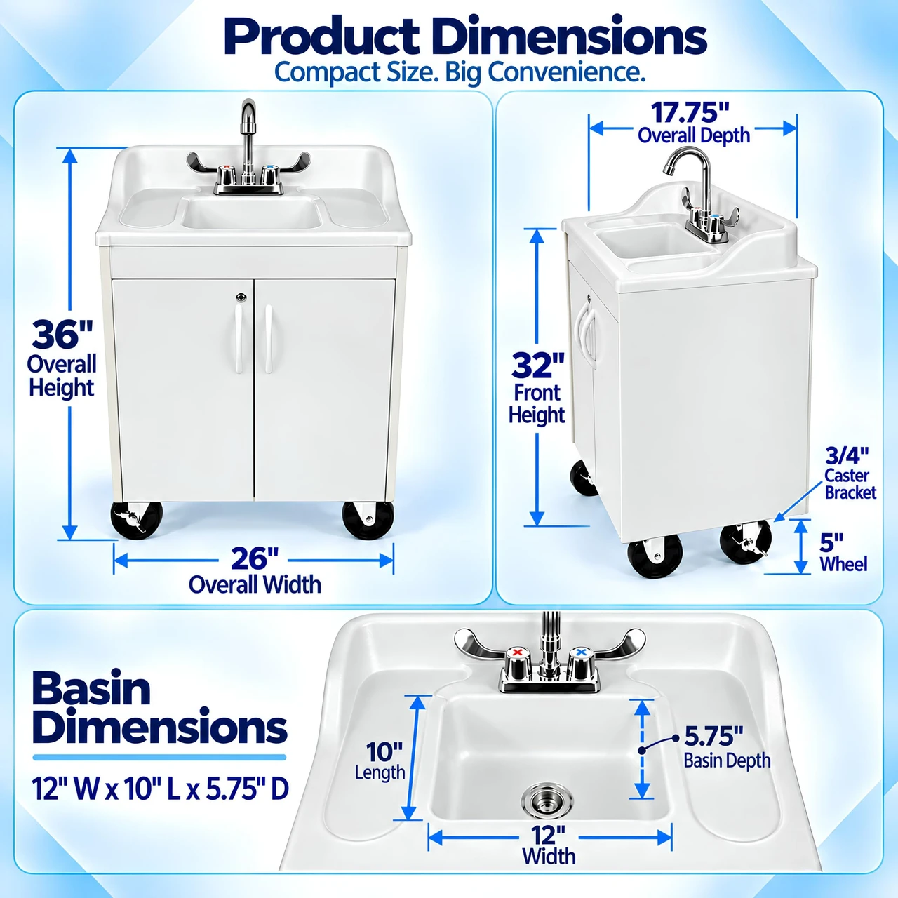 Premier Junior Portable Handwashing Sink