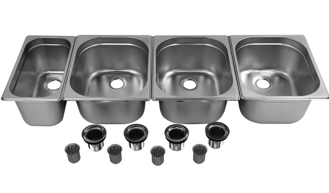 Extra Small 3-Compartment Portable Sink Set - Ideal For Concession Stands & Events 2 thumbnail image