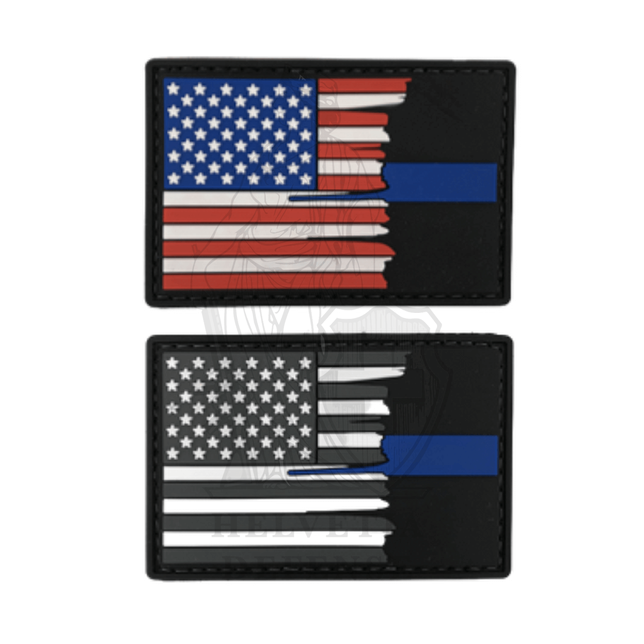 TBL USA Patch - Thin Blue Line Flag Design in Colored or Black and White  Versions - Thin Blue Line America in White Letters