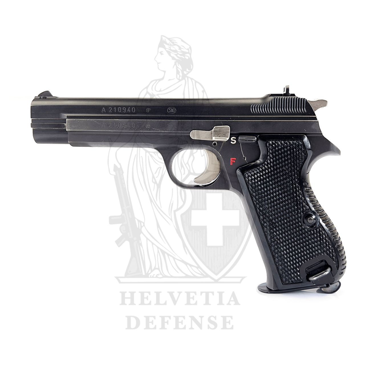 SIG P210 Swiss Army Pistol | 9mm Luger | Original Leather Holster