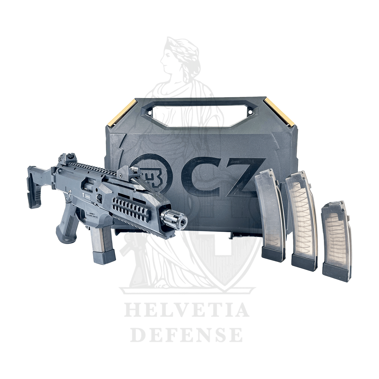 CZ Scorpion EVO 3 S1 9mm – Carbine with 4 Magazines, Folding Stock