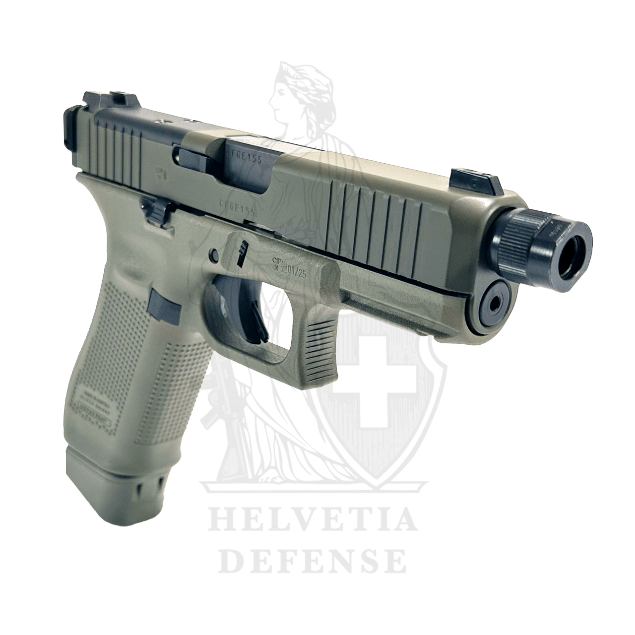 Glock 45 Gen5 MOS FS Hunter Green – 9mm Luger | Threaded & Optics