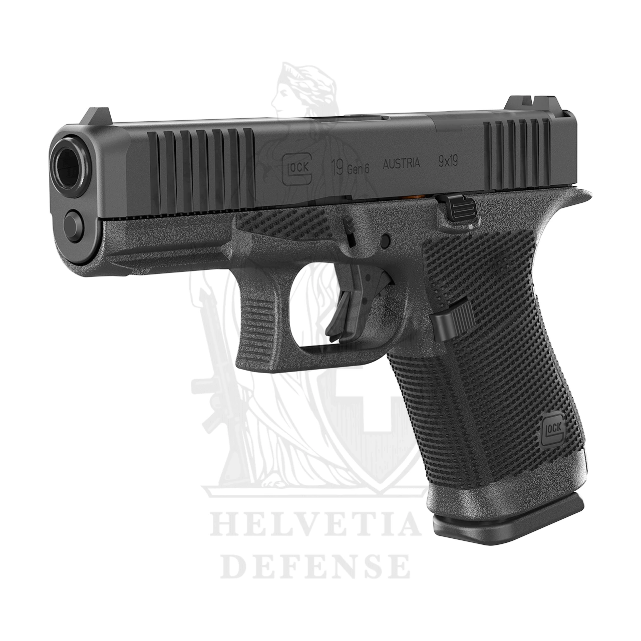 GLOCK 19 Gen6 – 9×19 Compact, Optic Ready, Enhanced Grip I