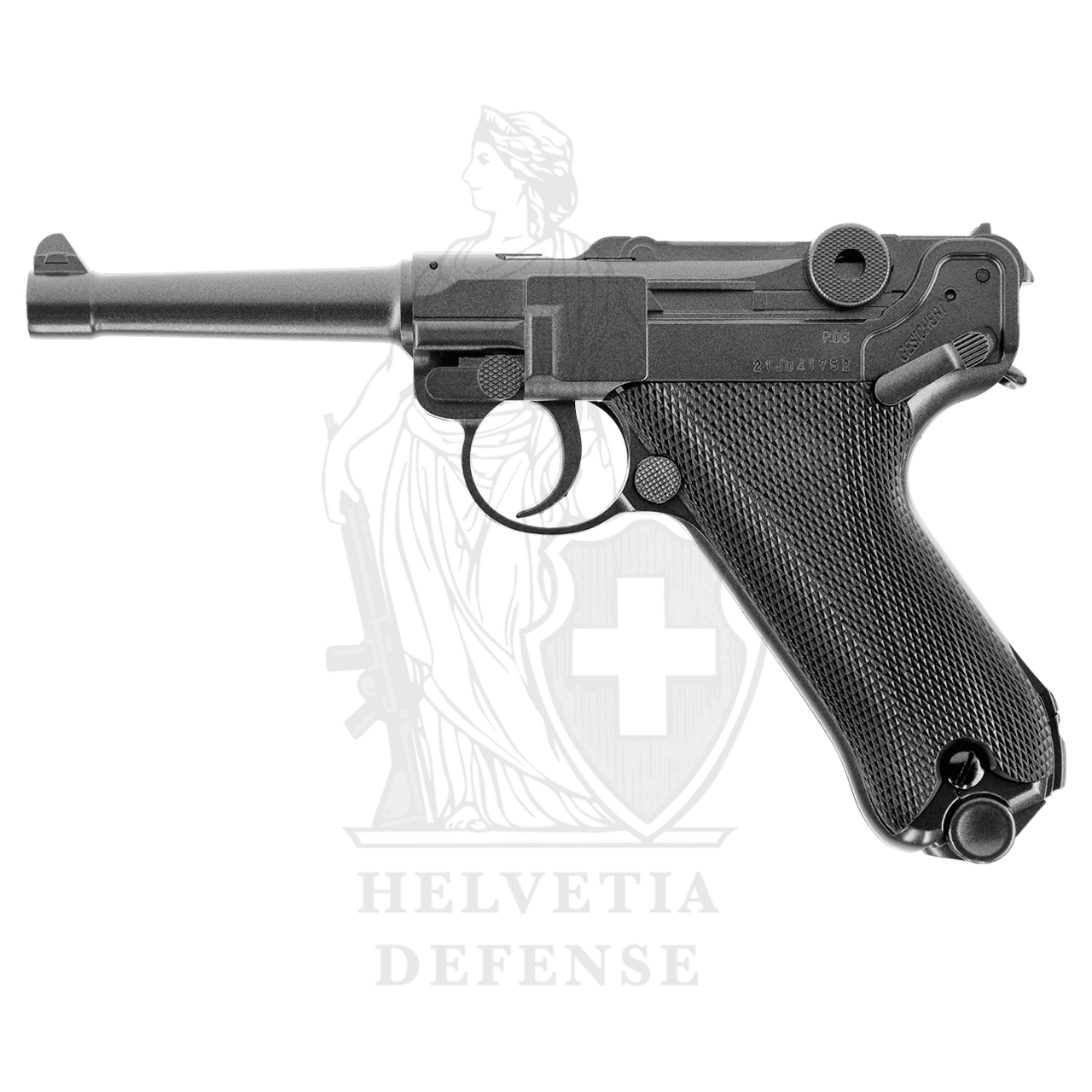 Legends P08 Luger — Full-Metal CO2 BB Pistol 4.5mm I Helvetia Defense