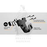 Magnetic Gun Mount w/ Safety Trigger Guard Protection
