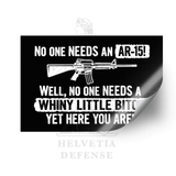 LUCKY SHOT Needs an AR-15 - Decal Sticker