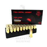Ammunition GECO 9mm Para/Luger FMJ/VM - 124grs/8.0g - 1'000rds