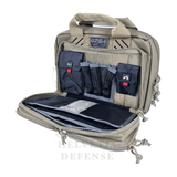 GPS Tactical Quad 2 Pistol Range Bag - Tan GPS Tactical Quad 2 Pistol Range Bag - Tan