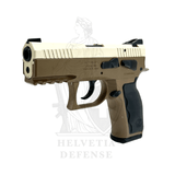 Sphinx SDP Compact Beige pistol – color prototype Swiss precision handgun available in Geneva
