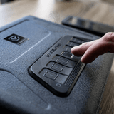 VAULTEK Barikade Series 2 – biometric portable safe in Covert Black, firearm security solution available in Geneva