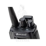 Midland G13 PMR446 and LPD dual-band portable radio with long-range communication for professional and tactical use - Helvetia Defense