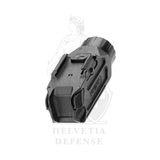 Holosun P.ID Plus pistol flashlight with integrated green laser for tactical illumination and precision aiming - Helvetia Defense