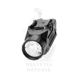Holosun P.ID Plus pistol flashlight with integrated green laser for tactical illumination and precision aiming - Helvetia Defense