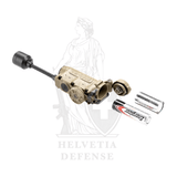 Streamlight Sidewinder Stalk tactical flashlight with ARC rail helmet mount for hands-free military illumination - Helvetia Defense