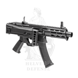 G&G MXC9 semi-automatic and full-automatic airsoft assault rifle replica for tactical training and skirmish use - Helvetia Defense