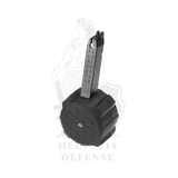 HFC drum magazine for G17 and G19 GBB models, 200-round high-capacity airsoft magazine – Helvetia Defense