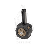 HFC drum magazine for G17 and G19 GBB models, 200-round high-capacity airsoft magazine – Helvetia Defense