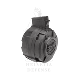 G&G AK47 drum magazine with 2200-round capacity, high-capacity airsoft AEG magazine – Helvetia Defense