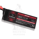NIMROD 11.1V 1500mAh 65C Graphene LiPo Mini Type battery with T-Plug, high-output power source for airsoft AEG replicas – Helvetia Defense