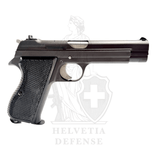SIG P210 Pistole, legendäre Schweizer Handfeuerwaffe bekannt für außergewöhnliche Präzision und Verarbeitungsqualität – Helvetia Defen