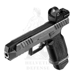 Pistole Laugo Arms Alien Creator Evolution Full Kit Kaliber 9x19 DLC-Beschichtung grau und schwarz – Helvetia Defense Genf