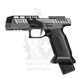 Pistole Laugo Arms Alien Creator Evolution Limited Optics Kit Kaliber 9x19 DLC-Beschichtung mit XL Wettkampf-Magwell – Helvetia Defense Genf