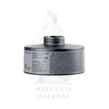 CBRN-Filter NBC-3/SL 40mm NATO-Gewinde STANAG 4155 Schutzklasse A2B2E2K2HgSXP3 D R gegen chemische biologische radiologische und nukleare Kampfstoffe – 20 Jahre Haltbarkeit vakuumverpackt – CE-zertifiziert EN 14387 – Helvetia Defense Genf