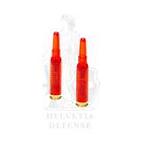 Clawgear Snap Caps .308 Winchester 2er-Pack inerte Trainingspatronen aus rotem Polymer mit internem Federpuffer zum Schlagbolzenschutz, realistische Masse und Dimensionen für Halbautomat und Repetierwaffe Trockentraining – 100% inert – Helvetia Defense Genf