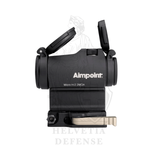 Aimpoint Micro H-2 2-MOA-Leuchtpunktvisier mit LRP-Schnellspannmontage und 39-mm-Distanzstück für Picatinny-Schienen