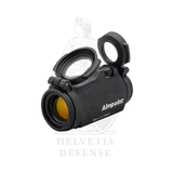 Aimpoint Micro H-2 2-MOA-Leuchtpunktvisier mit LRP-Schnellspannmontage und 39-mm-Distanzstück für Picatinny-Schienen