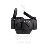 Aimpoint Micro H-2 2-MOA-Leuchtpunktvisier mit Standard-Niedrigmontage für Weaver- und Picatinny-Schienen