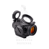 Aimpoint Micro H-2 4-MOA-Leuchtpunktvisier mit Standard-Niedrigmontage für Weaver- und Picatinny-Schienen