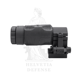 Aimpoint 3XMag-1 3-fach-Vergrößerungsmodul mit 39-mm-FlipMount und TwistMount-Basis für Picatinny-Schienen