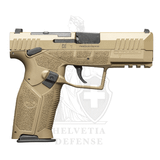 FN HiPer MRD FDE Selbstladepistole in 9 × 19 mm mit Flat-Dark-Earth-Polymergriffstück und Mini-Red-Dot-fähigem Verschluss