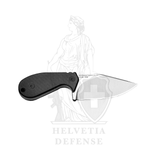 N.Sutter Fidelis NS02A Black fixed-blade knife with Alleima 14C28N steel blade and black G10 handle 