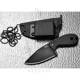 N.Sutter Fidelis NS02B All Black fixed-blade knife with 14C28N steel blade and black G10 handle 
