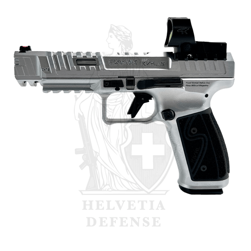 CANIK SFx Rival-S Chrome 9mm pistol – Handgun available in Geneva CANIK SFx Rival-S Chrome 9mm pistol – Handgun available in Geneva