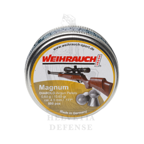 Ammunition WEIHRAUCH Magnum 4,5mm (500) - Air Rifles Ammunition WEIHRAUCH Magnum 4,5mm (500) - Air Rifles