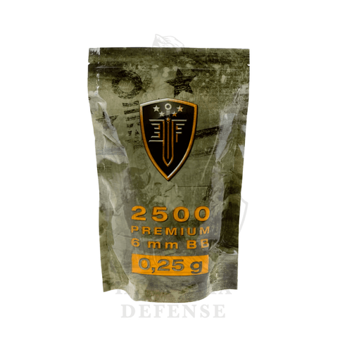 ELITE FORCE Premium Selection 0.25 g high-quality airsoft BBs, precision ammunition – 2500 rounds pack – Helvetia Defense
