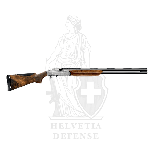 BENELLI 828 U Silver over-under shotgun, premium hunting and sporting firearm offering balance, reliability, and elegance – Helvetia Defense