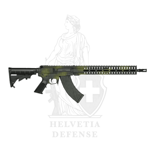 CMMG Resolute Mk47 16.1-inch camo assault rifle, modular platform for tactical use and operational support – Helvetia Defense