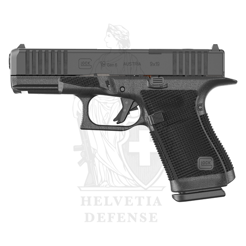 GLOCK 19 Gen6 compact 9 mm pistol with enhanced ergonomics, flat-faced trigger and optic-ready system for reliable performance – Helvetia Defense