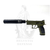 MDC Pistol Suppressor Wasp Impuls II Multi-caliber 9x19 & 45ACP
