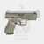 Springfield Armory Echelon 4.0C Kompaktpistole in 9 mm in OD Green mit optikbereitem Verschluss und U-Notch-Visierung mit Tritiumkorn