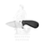 N.Sutter Fidelis NS02A Black fixed-blade knife with Alleima 14C28N steel blade and black G10 handle 