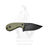 N.Sutter Fidelis NS02C Olive Drab fixed-blade knife with black 14C28N steel blade and green G10 handle 