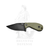 N.Sutter Fidelis NS02C Olive Drab fixed-blade knife with black 14C28N steel blade and green G10 handle 