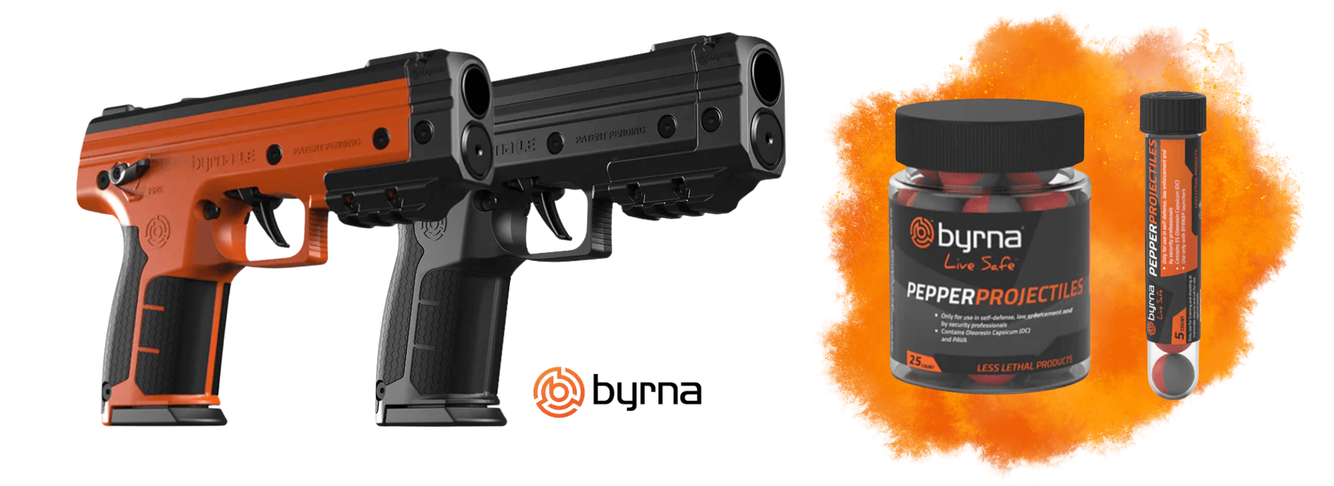 BYRNA LE Launcher – non-lethal CO2 pistol .68 caliber – 330 fps with Pull-Pierce technology – Helvetia Defense Geneva